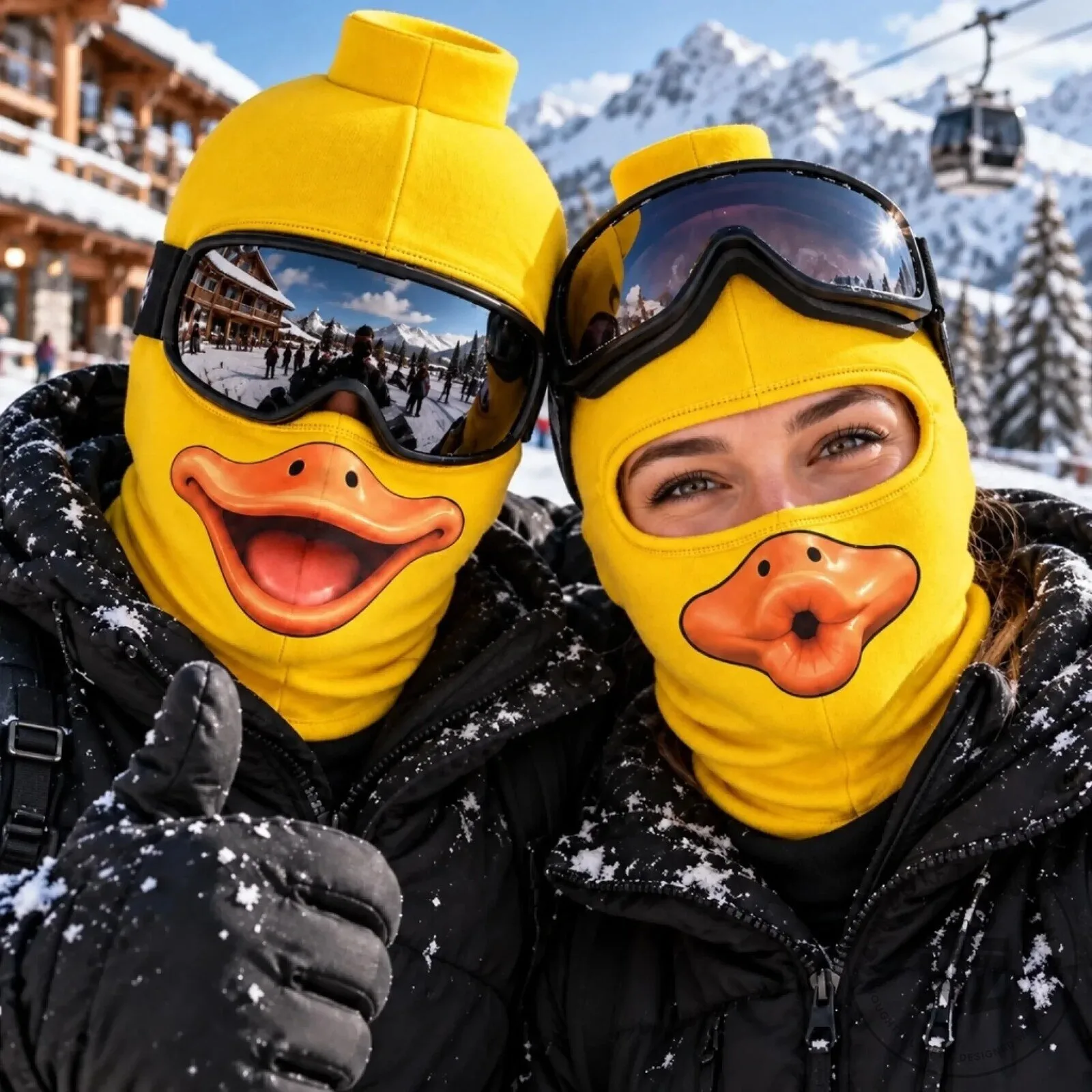 Funny Duck Face Ski Mask Balaclava for Skiing Snowboarding Winter Sports