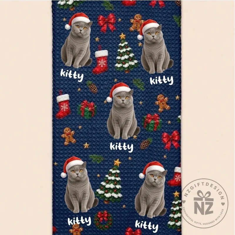 Personalized Christmas Corgi Dog Photo Festive Pattern Kitchen Towel 17 Personalized Christmas Corgi Dog Photo Festive Pattern Kitchen Towel