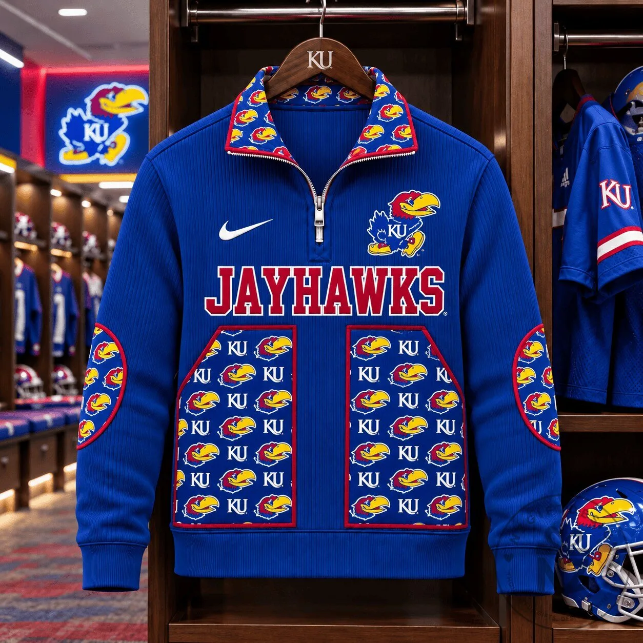 Kansas Jayhawks Quarter-Zip Fleece Sweatshirt