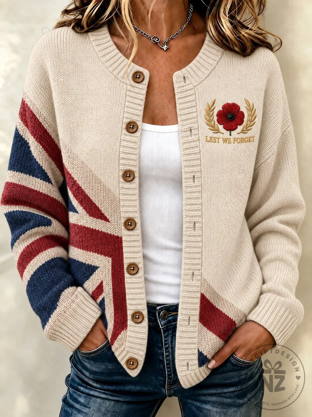 Remembrance Day Lest We Forget United Kingdom Flag Cardigan Sweater 10 Remembrance Day Lest We Forget United Kingdom Flag Cardigan Sweater
