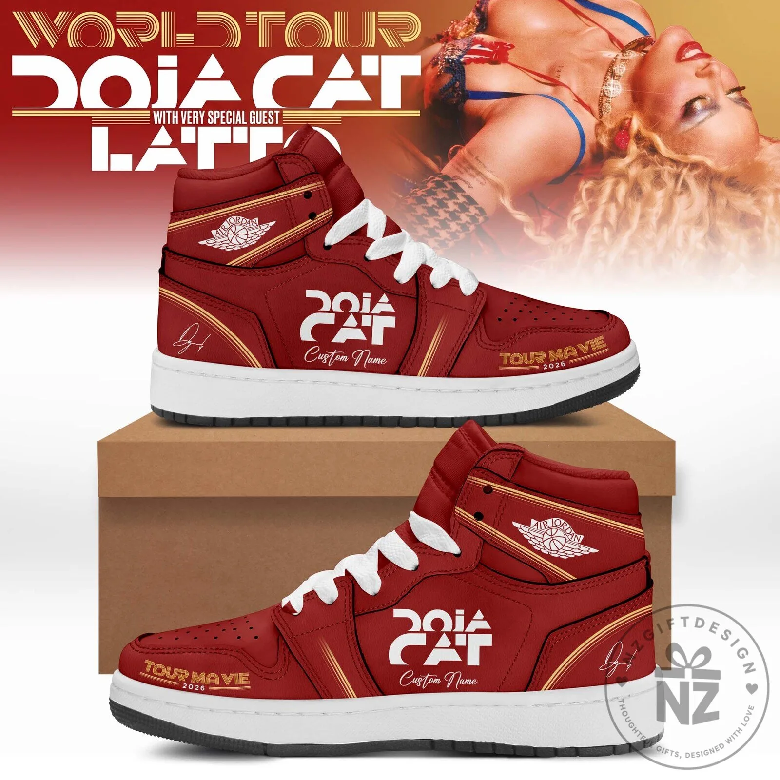 High-Top Sneakers for Doja Cat's 2026 World Tour Ma Vie 2 High-Top Sneakers for Doja Cat's 2026 World Tour Ma Vie
