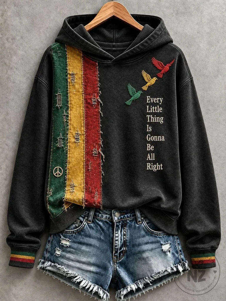 Every Little Thing Is Gonna Be All Right Reggae Style Hoodie