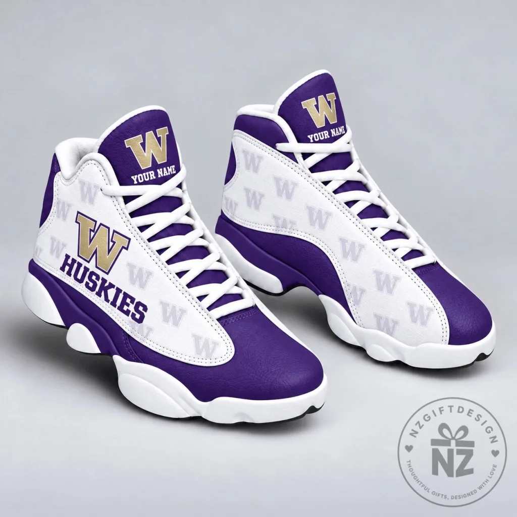 Washington Huskies Personalized High Top Sneakers Washington Huskies Personalized High Top Sneakers