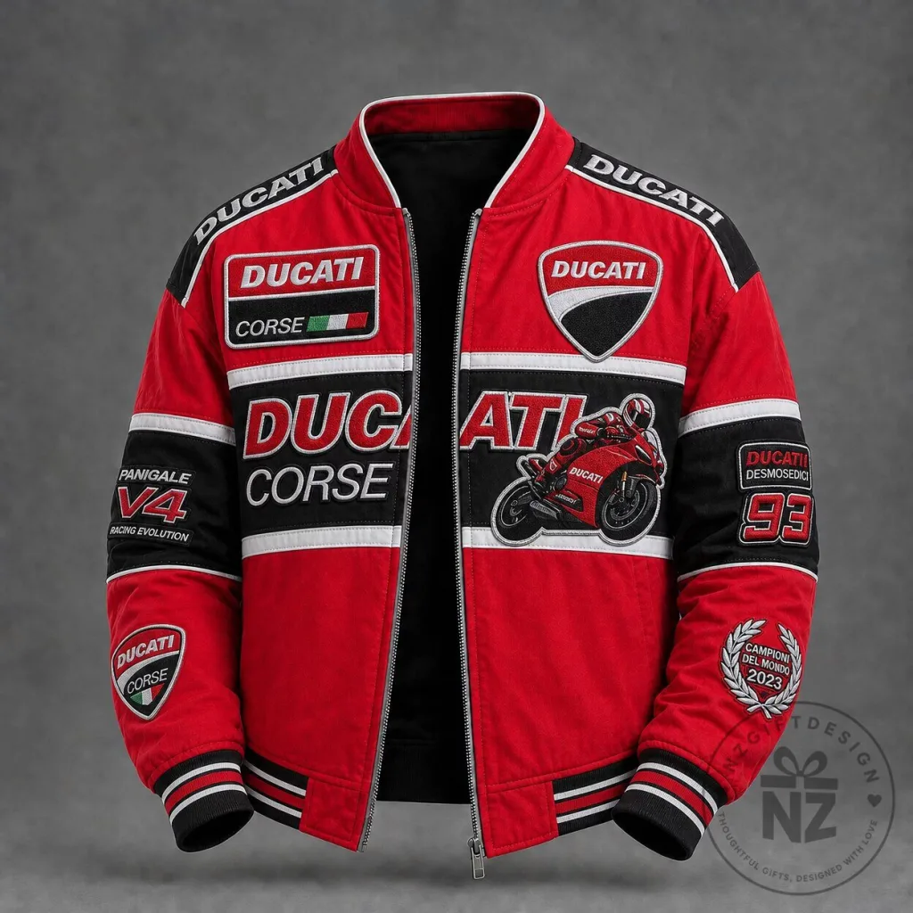 Ducati Corse Panigale V4 Racing Evolution Bomber Jacket Ducati Corse Panigale V4 Racing Evolution Bomber Jacket