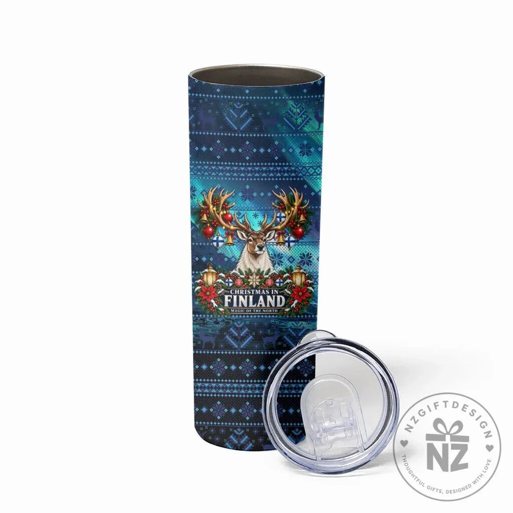 Christmas In Finland Nordic Winter Fair Isle Reindeer Pattern Tumbler 10 Christmas In Finland Nordic Winter Fair Isle Reindeer Pattern Tumbler