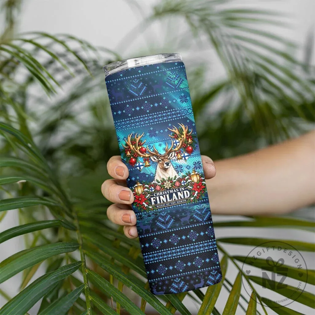 Christmas In Finland Nordic Winter Fair Isle Reindeer Pattern Tumbler 11 Christmas In Finland Nordic Winter Fair Isle Reindeer Pattern Tumbler