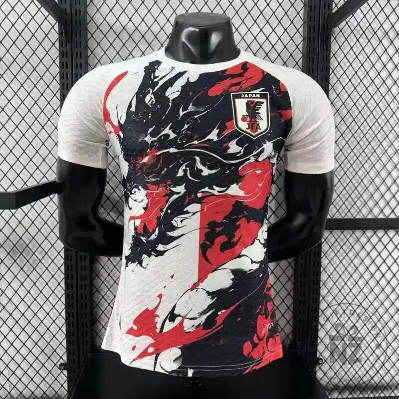 Soccer Jersey featuring Dragon Graphic of Japan National Football Team