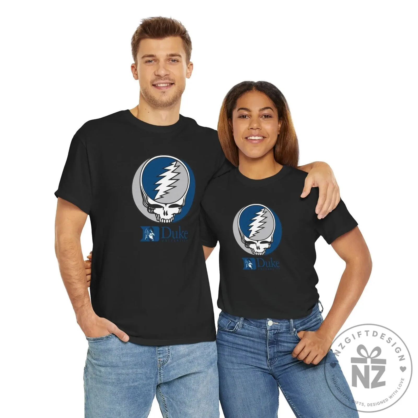 Duke University Grateful Dead Steal Your Face Logo White T-Shirt 13 Duke University Grateful Dead Steal Your Face Logo White T-Shirt