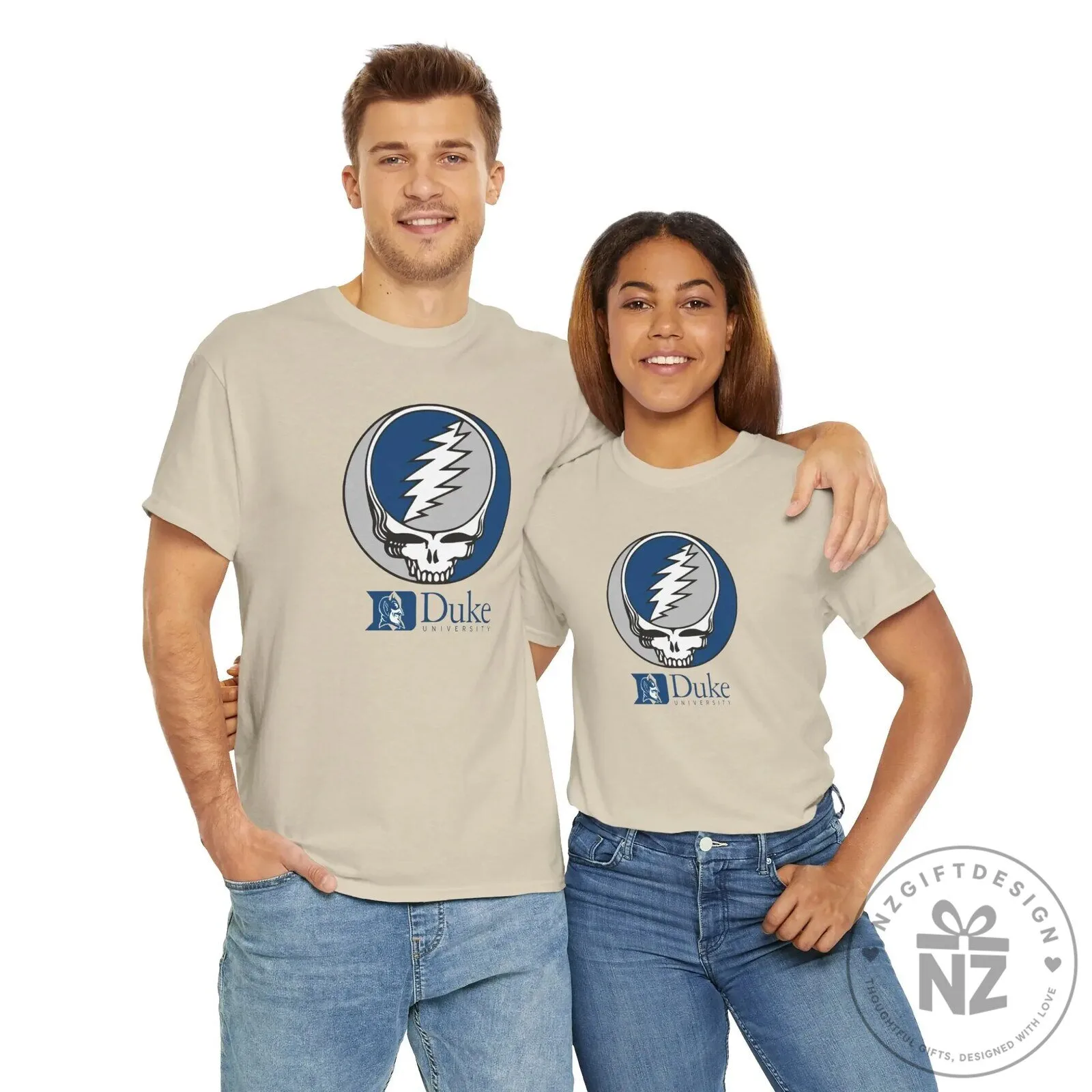 Duke University Grateful Dead Steal Your Face Logo White T-Shirt 14 Duke University Grateful Dead Steal Your Face Logo White T-Shirt