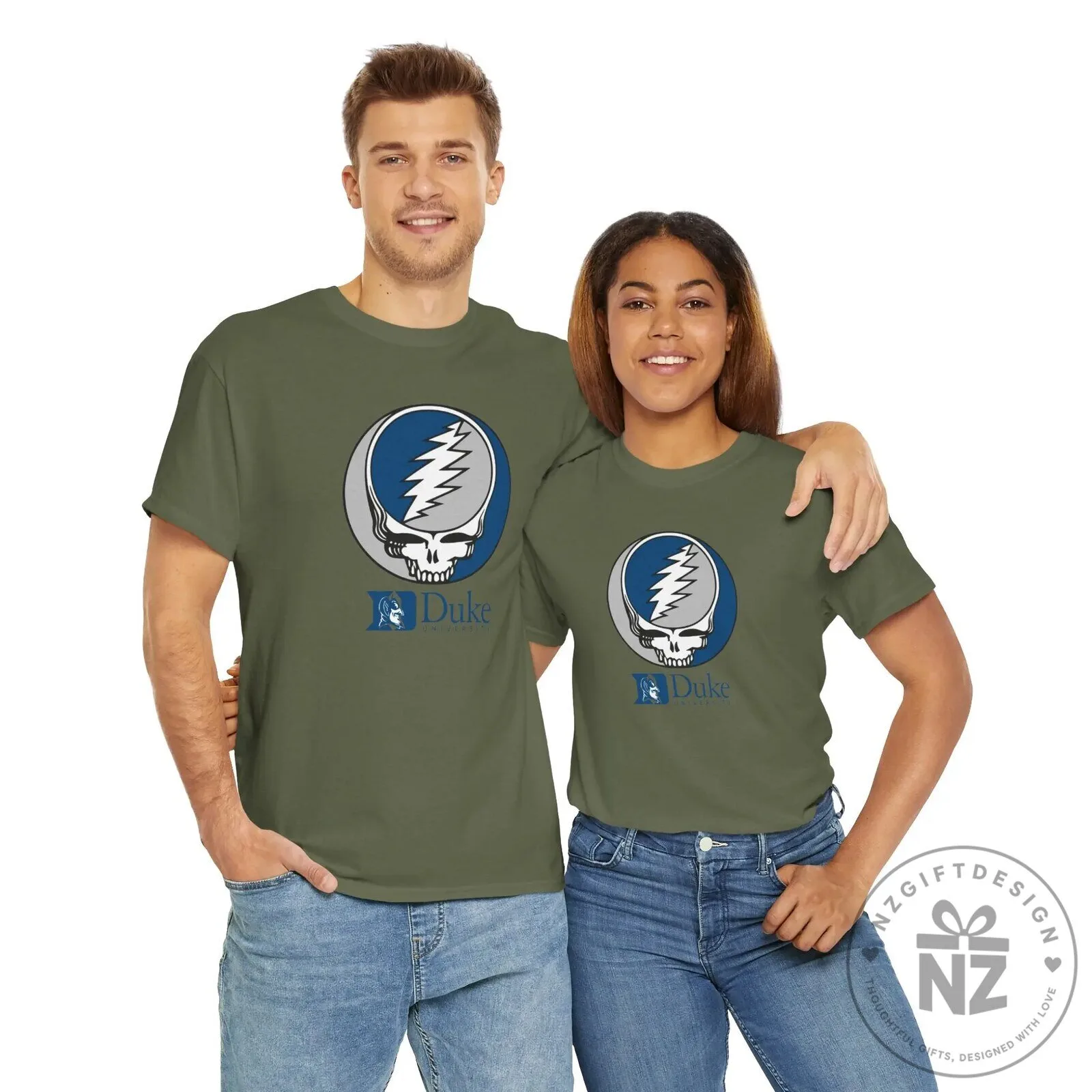 Duke University Grateful Dead Steal Your Face Logo White T-Shirt 16 Duke University Grateful Dead Steal Your Face Logo White T-Shirt