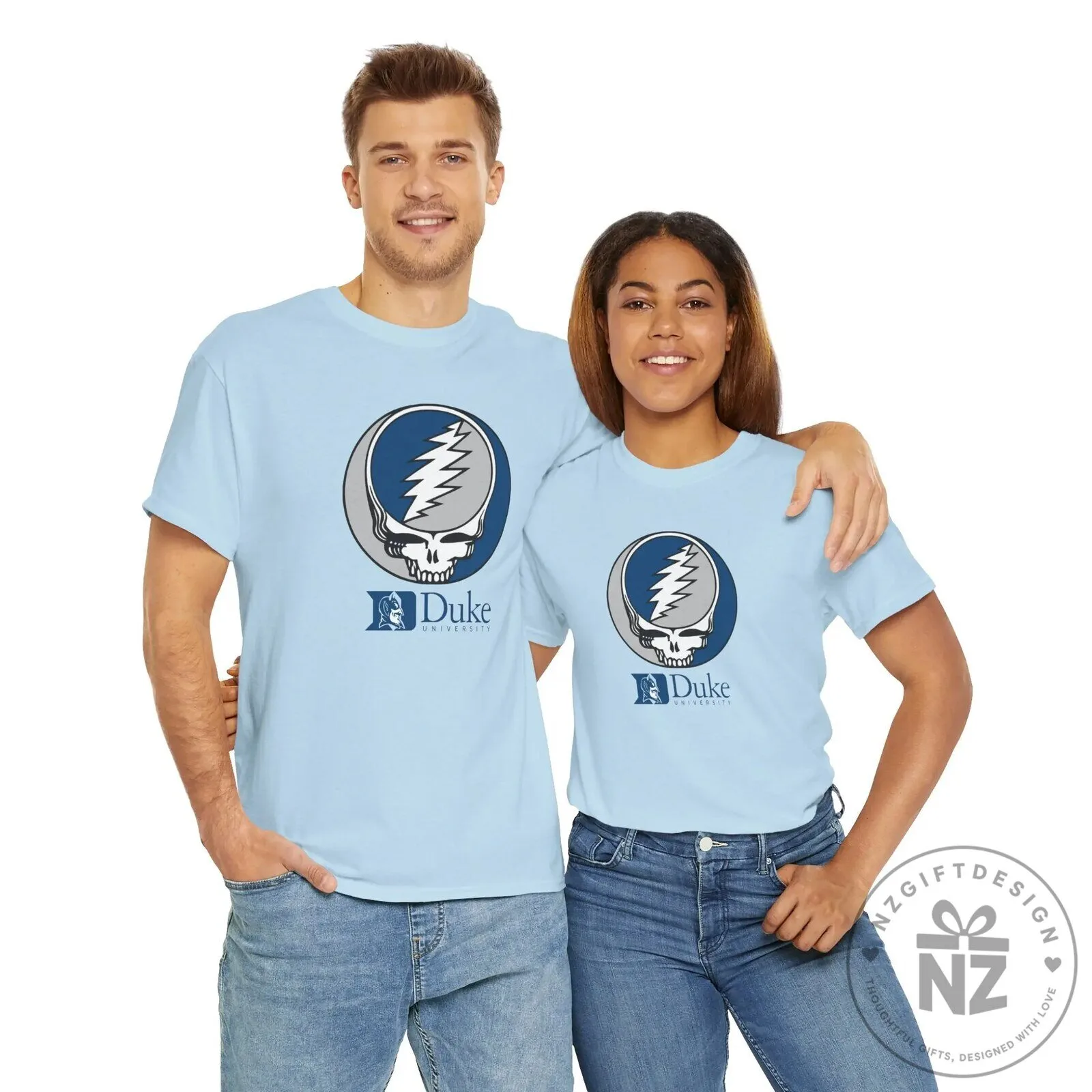 Duke University Grateful Dead Steal Your Face Logo White T-Shirt 17 Duke University Grateful Dead Steal Your Face Logo White T-Shirt