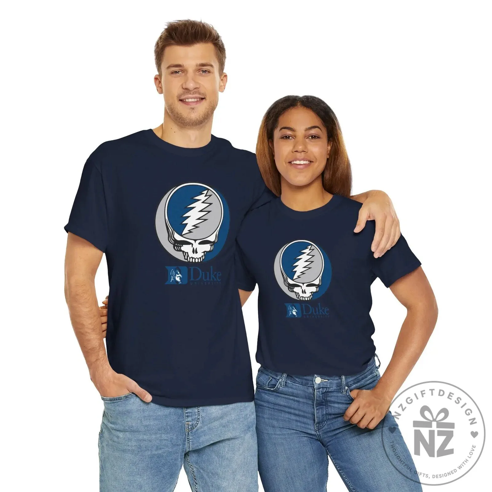 Duke University Grateful Dead Steal Your Face Logo White T-Shirt 18 Duke University Grateful Dead Steal Your Face Logo White T-Shirt