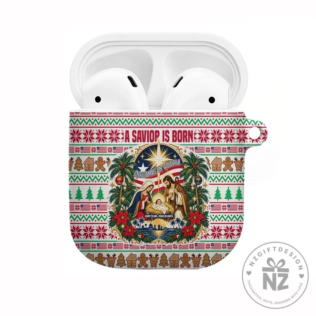 Liberia Christmas Nativity Scene A Savior Is Born AirPods Case