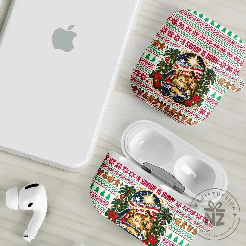 Liberia Christmas Nativity Scene A Savior Is Born AirPods Case 12 Liberia Christmas Nativity Scene A Savior Is Born AirPods Case