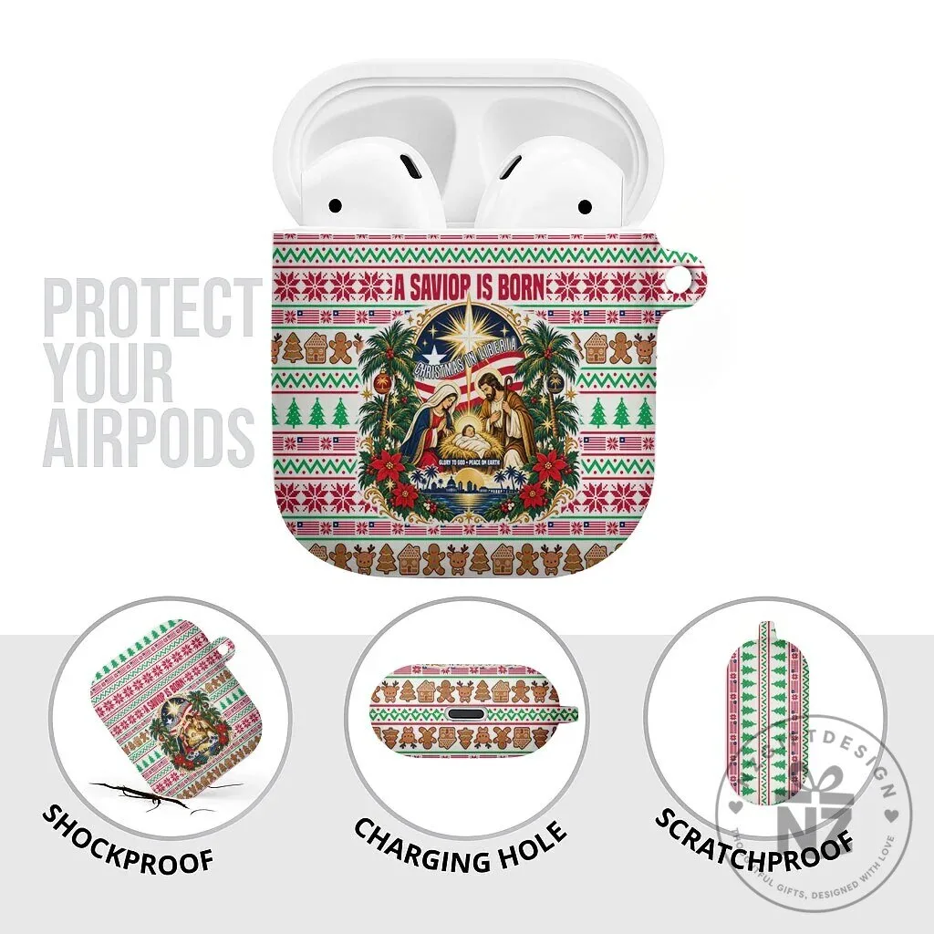 Liberia Christmas Nativity Scene A Savior Is Born AirPods Case 13 Liberia Christmas Nativity Scene A Savior Is Born AirPods Case