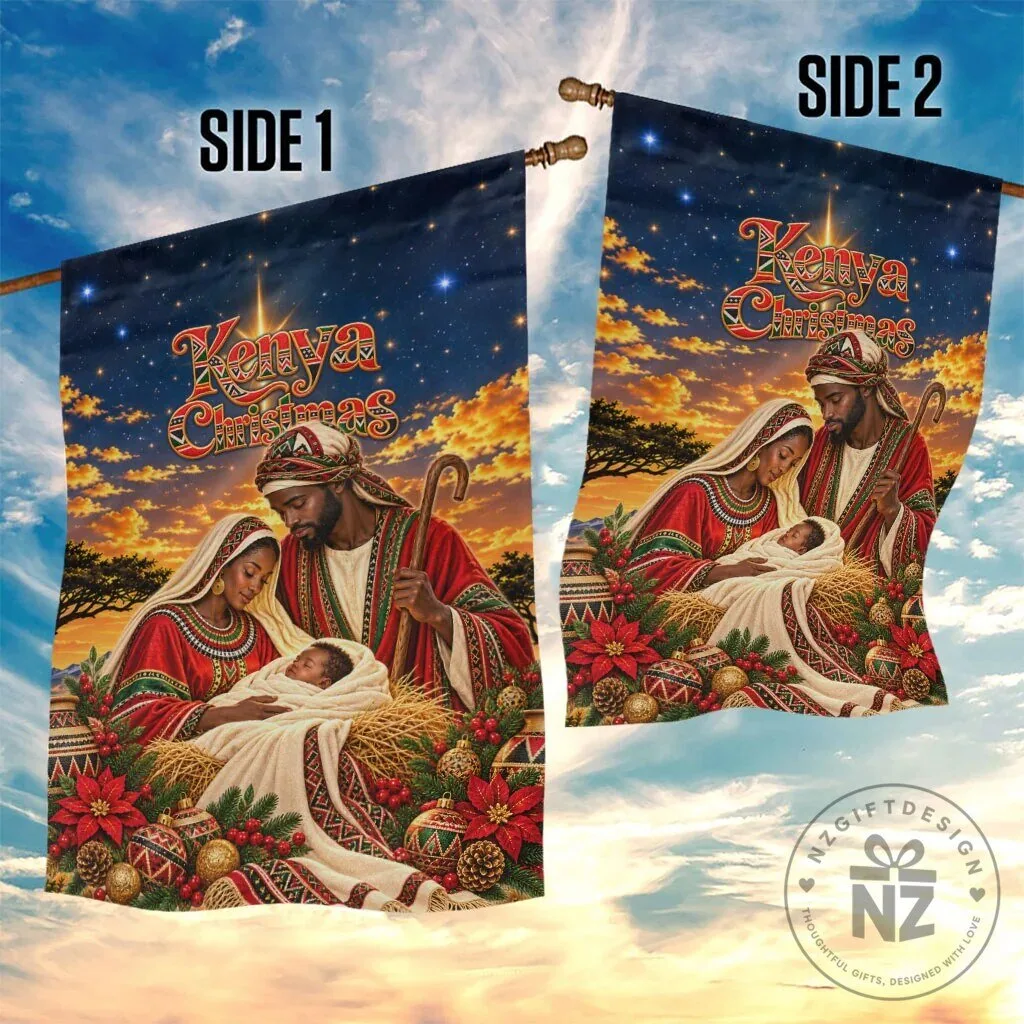 Kenya Christmas African Holy Family Nativity Scene Garden Flag 9 Kenya Christmas African Holy Family Nativity Scene Garden Flag