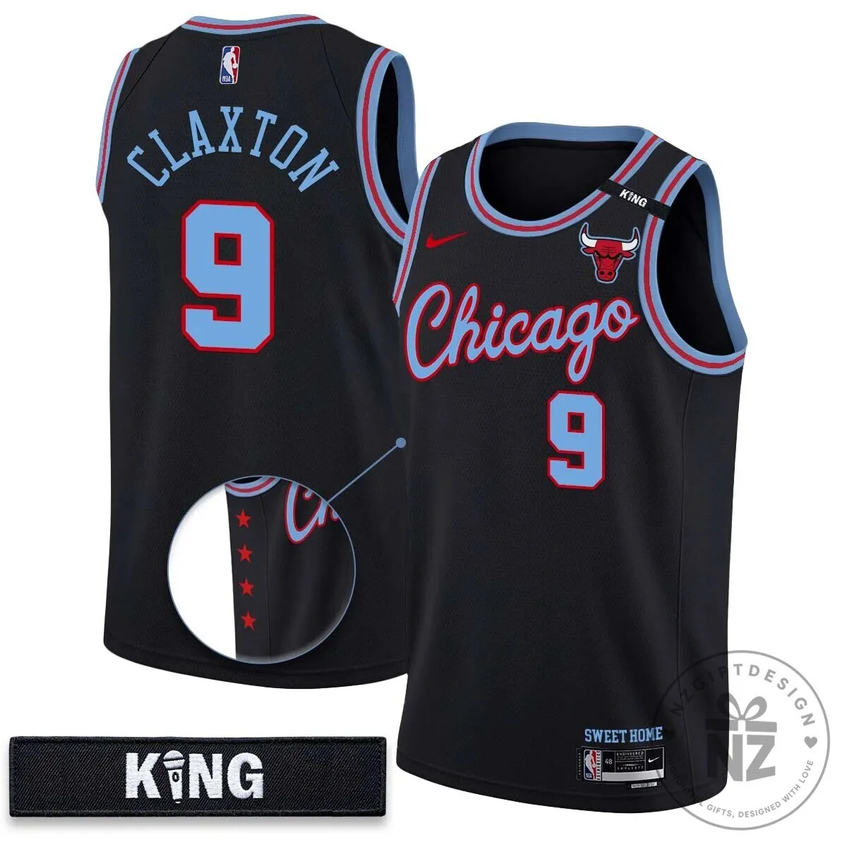 Chicago Bulls 10th Anniversary Vapor Basketball Jersey - White Stitched 35 Chicago Bulls 10th Anniversary Vapor Basketball Jersey - White Stitched