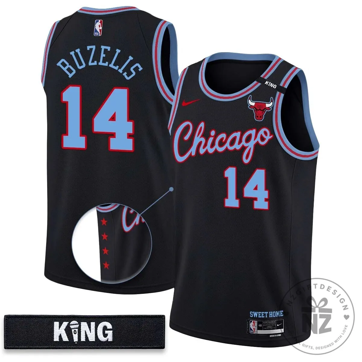 Chicago Bulls 10th Anniversary Vapor Basketball Jersey - White Stitched 36 Chicago Bulls 10th Anniversary Vapor Basketball Jersey - White Stitched