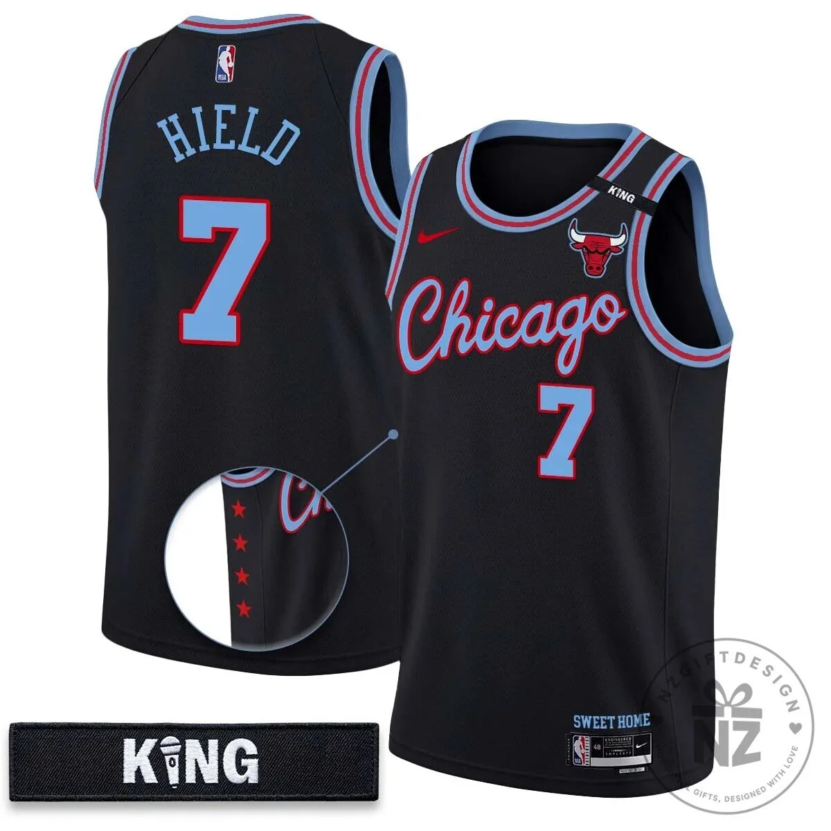 Chicago Bulls 10th Anniversary Vapor Basketball Jersey - White Stitched 38 Chicago Bulls 10th Anniversary Vapor Basketball Jersey - White Stitched