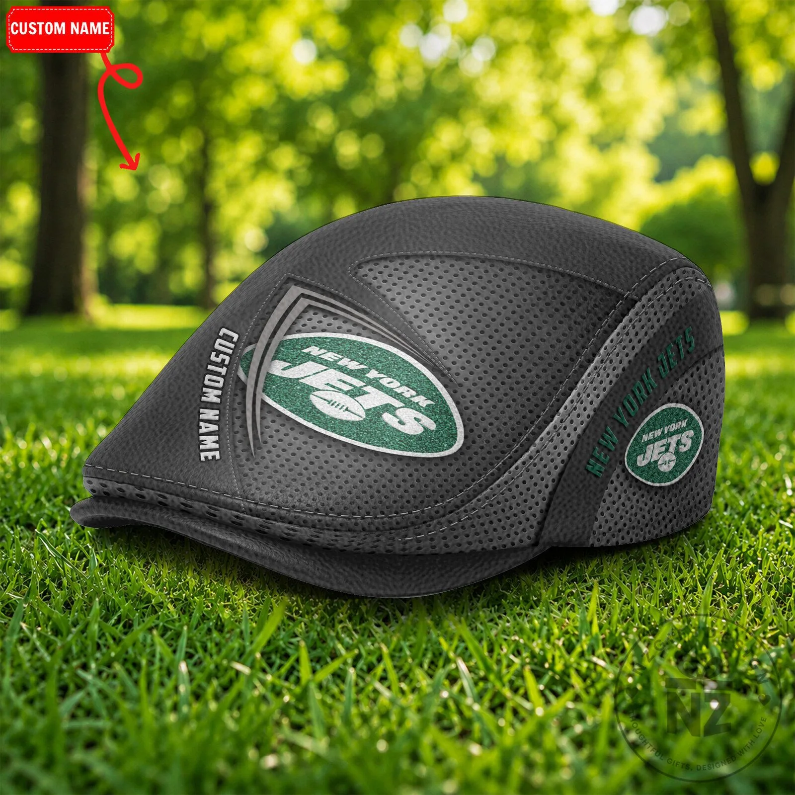 New York Jets National Football League Golf Flat Cap Hat 5 New York Jets National Football League Golf Flat Cap Hat