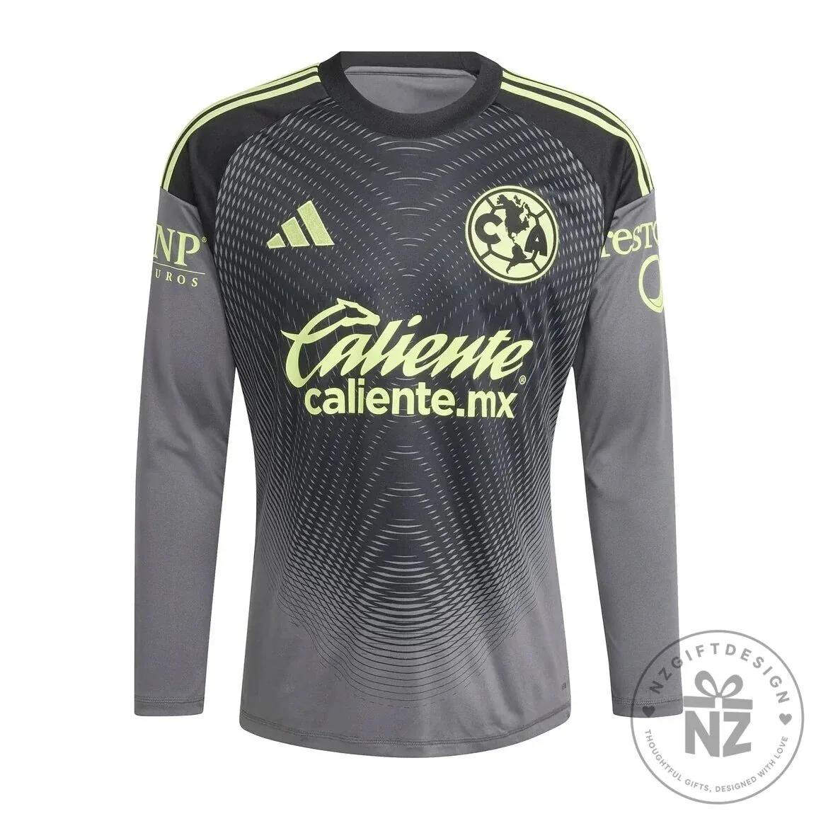 Club America Goalkeeper Long Sleeve Football Jersey 2025 2026 Season 9 Club America Goalkeeper Long Sleeve Football Jersey 2025 2026 Season