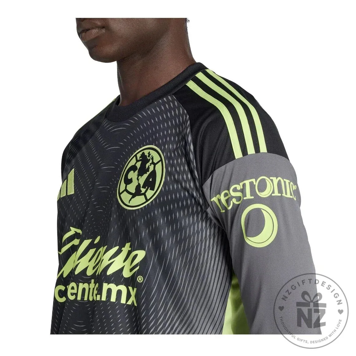 Club America Goalkeeper Long Sleeve Football Jersey 2025 2026 Season 11 Club America Goalkeeper Long Sleeve Football Jersey 2025 2026 Season