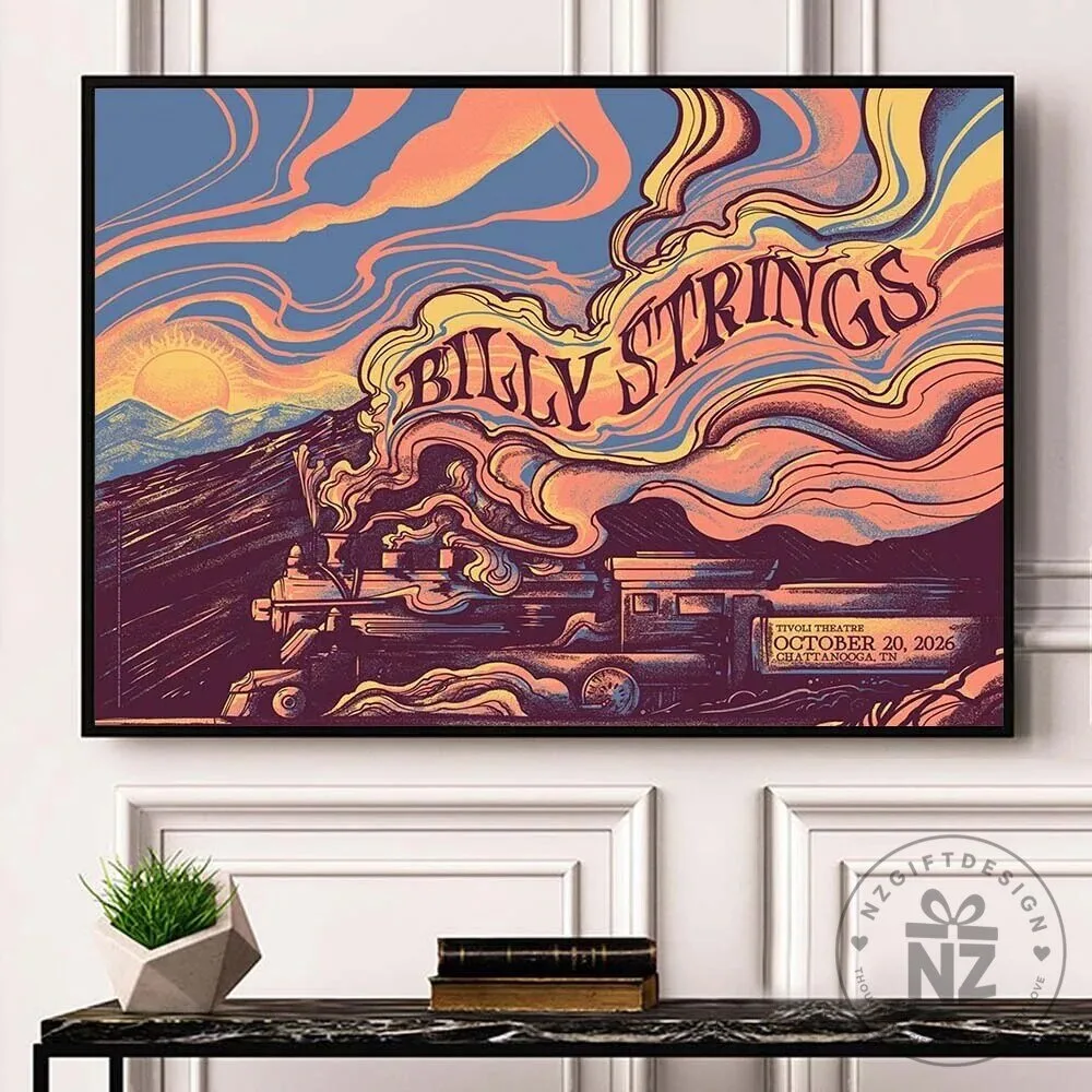 Billy Strings Chattanooga Tennessee Tivoli Theatre October 20 2026 Concert Poster Wall Art