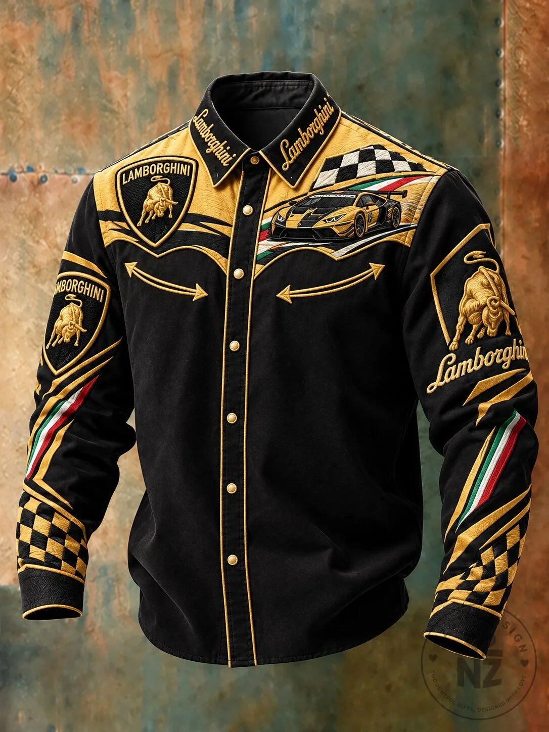 Lamborghini Huracan GT3 Evo Western Style Long-Sleeve Shirt