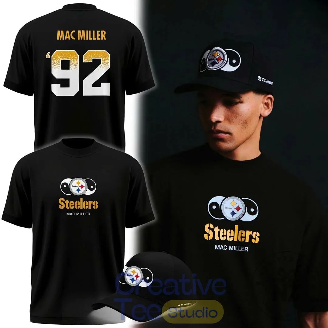 Mac Miller Pittsburgh Steelers 92 Til Infinity T-Shirt