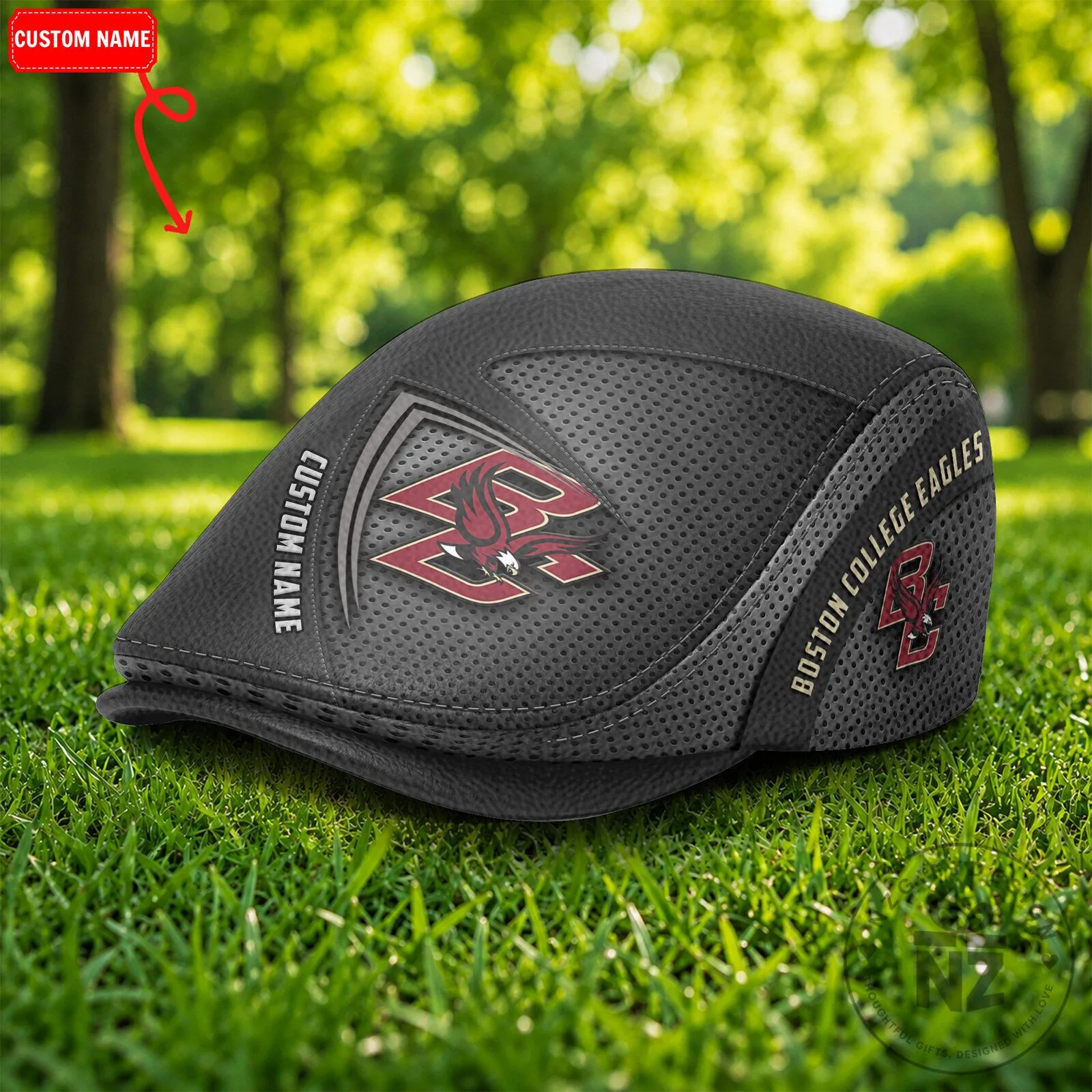 Boston College Eagles NCAA Golf Flat Cap Hat 6 Boston College Eagles NCAA Golf Flat Cap Hat