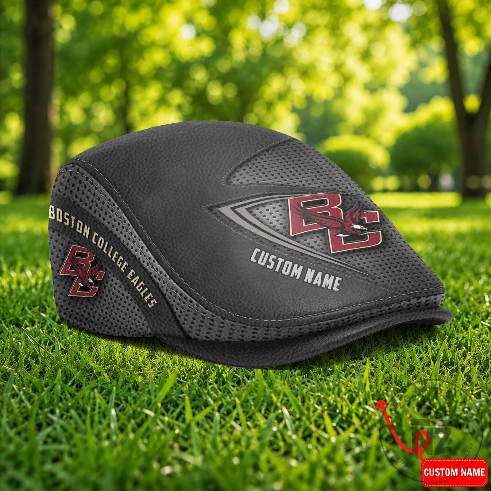 Boston College Eagles NCAA Golf Flat Cap Hat 7 Boston College Eagles NCAA Golf Flat Cap Hat