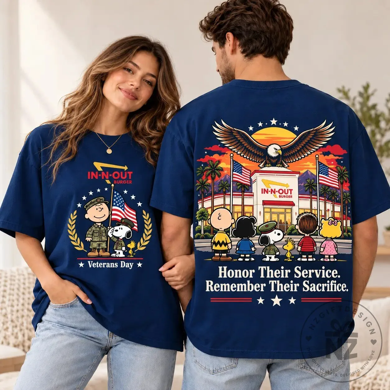 In-N-Out Burger Peanuts Veterans Day Honor Service Remember Sacrifice T-Shirt 8 In-N-Out Burger Peanuts Veterans Day Honor Service Remember Sacrifice T-Shirt
