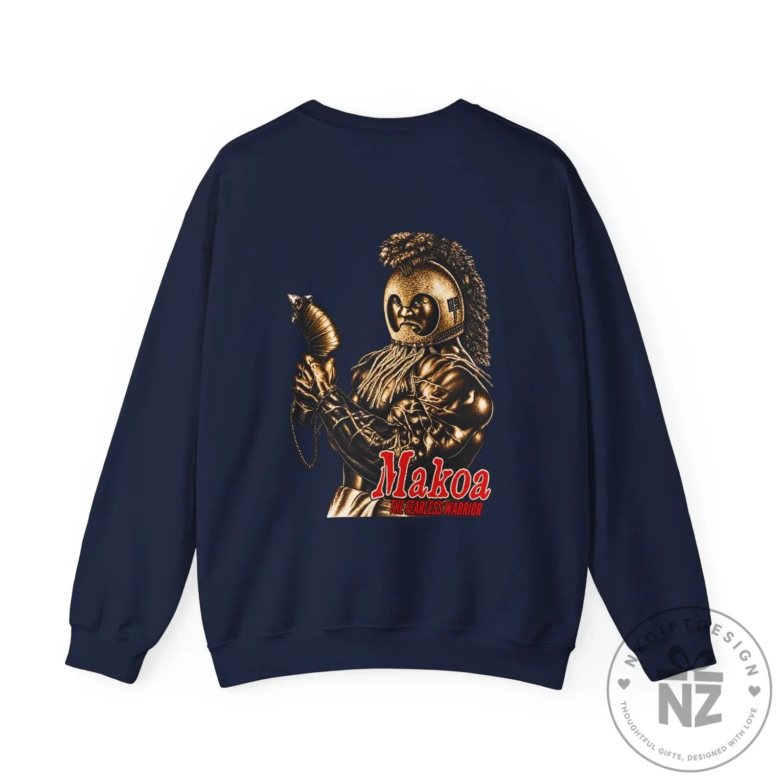 Makoa The Fearless Warrior Hawaiian Strength Graphic Crewneck Sweatshirt 5 Makoa The Fearless Warrior Hawaiian Strength Graphic Crewneck Sweatshirt