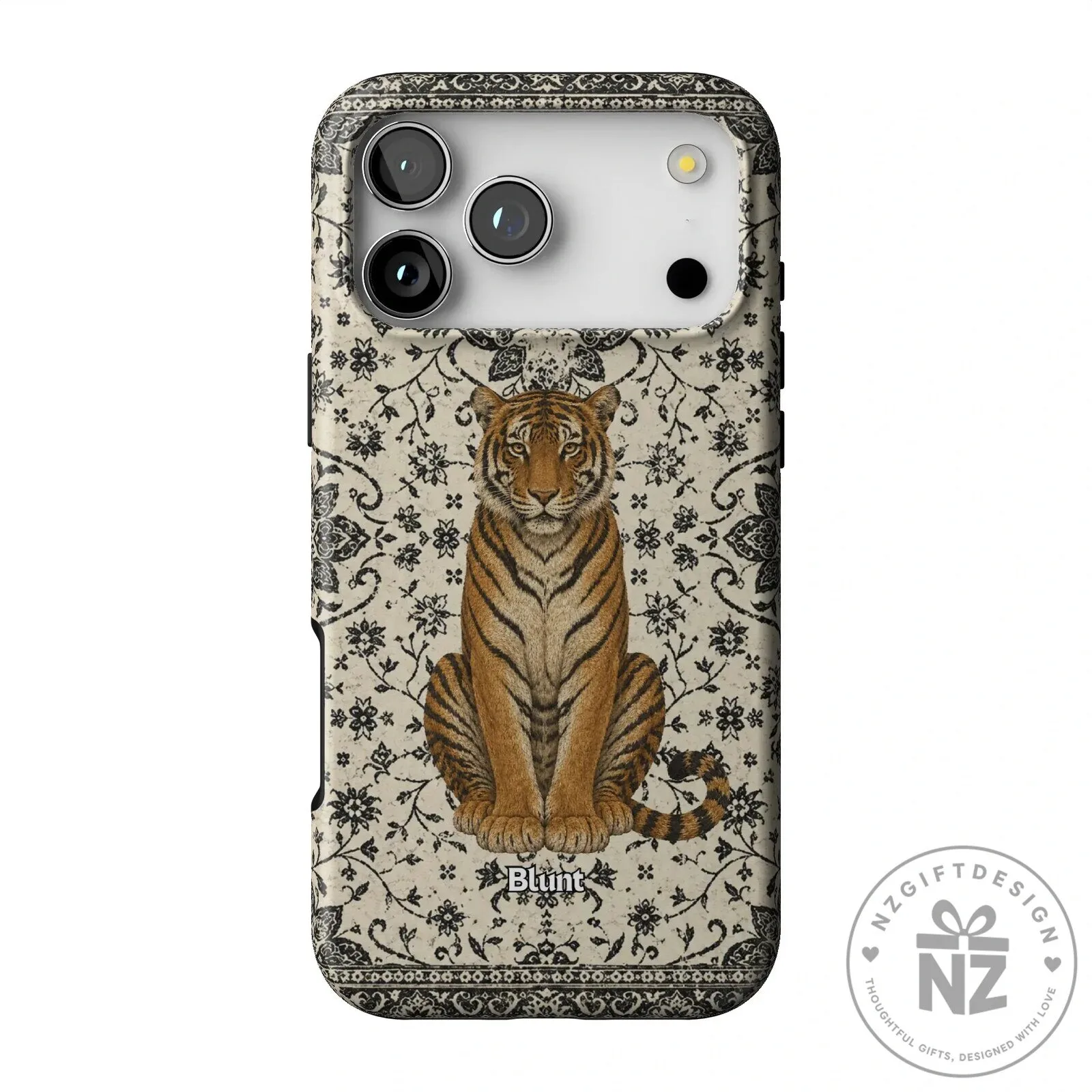 Tiger Den Vintage Floral Pattern iPhone Case 33 Tiger Den Vintage Floral Pattern iPhone Case