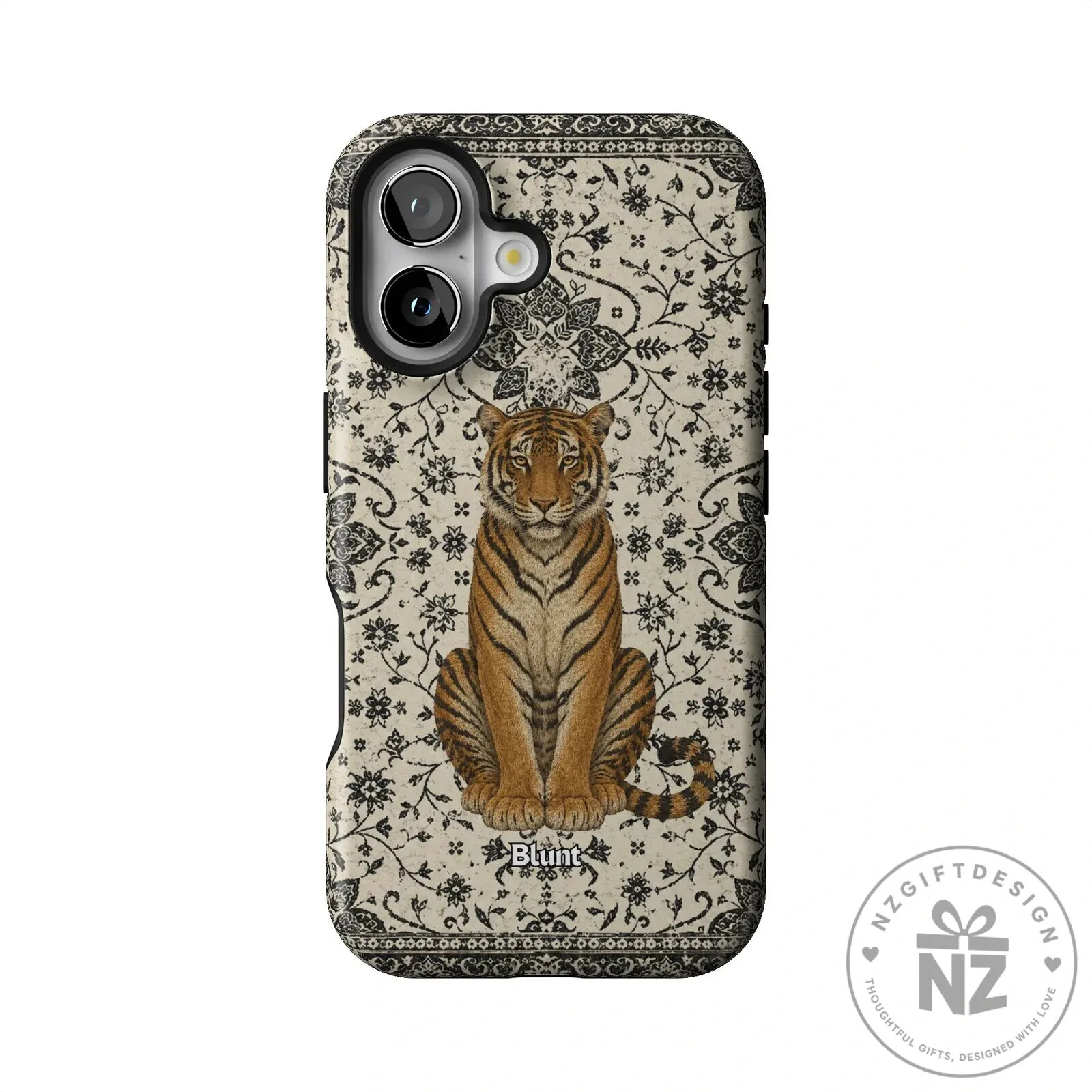 Tiger Den Vintage Floral Pattern iPhone Case 37 Tiger Den Vintage Floral Pattern iPhone Case