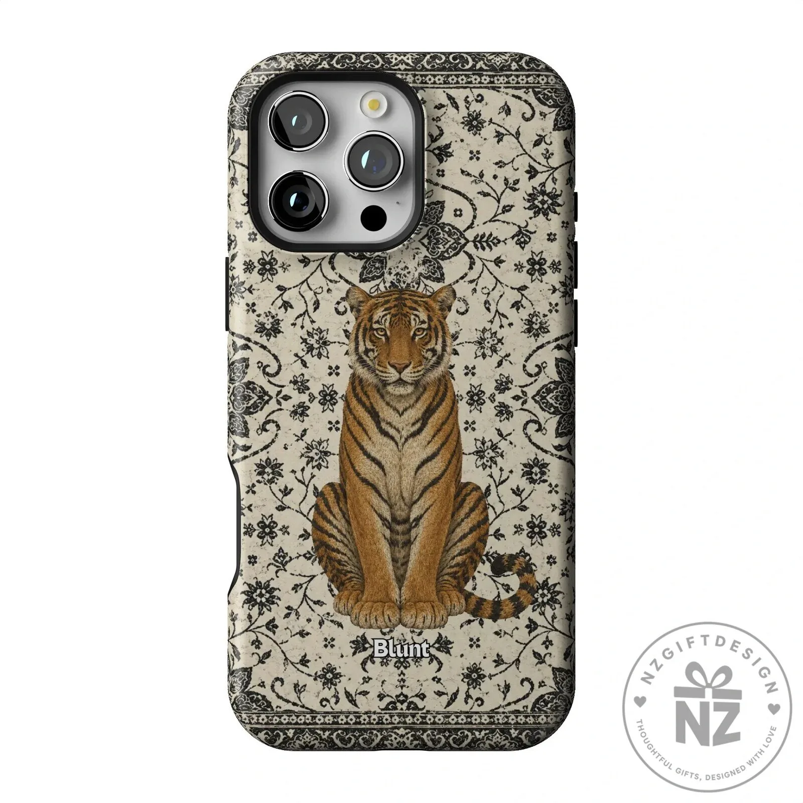 Tiger Den Vintage Floral Pattern iPhone Case 39 Tiger Den Vintage Floral Pattern iPhone Case