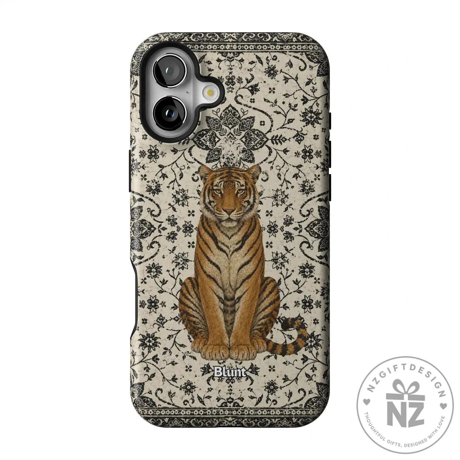 Tiger Den Vintage Floral Pattern iPhone Case 40 Tiger Den Vintage Floral Pattern iPhone Case