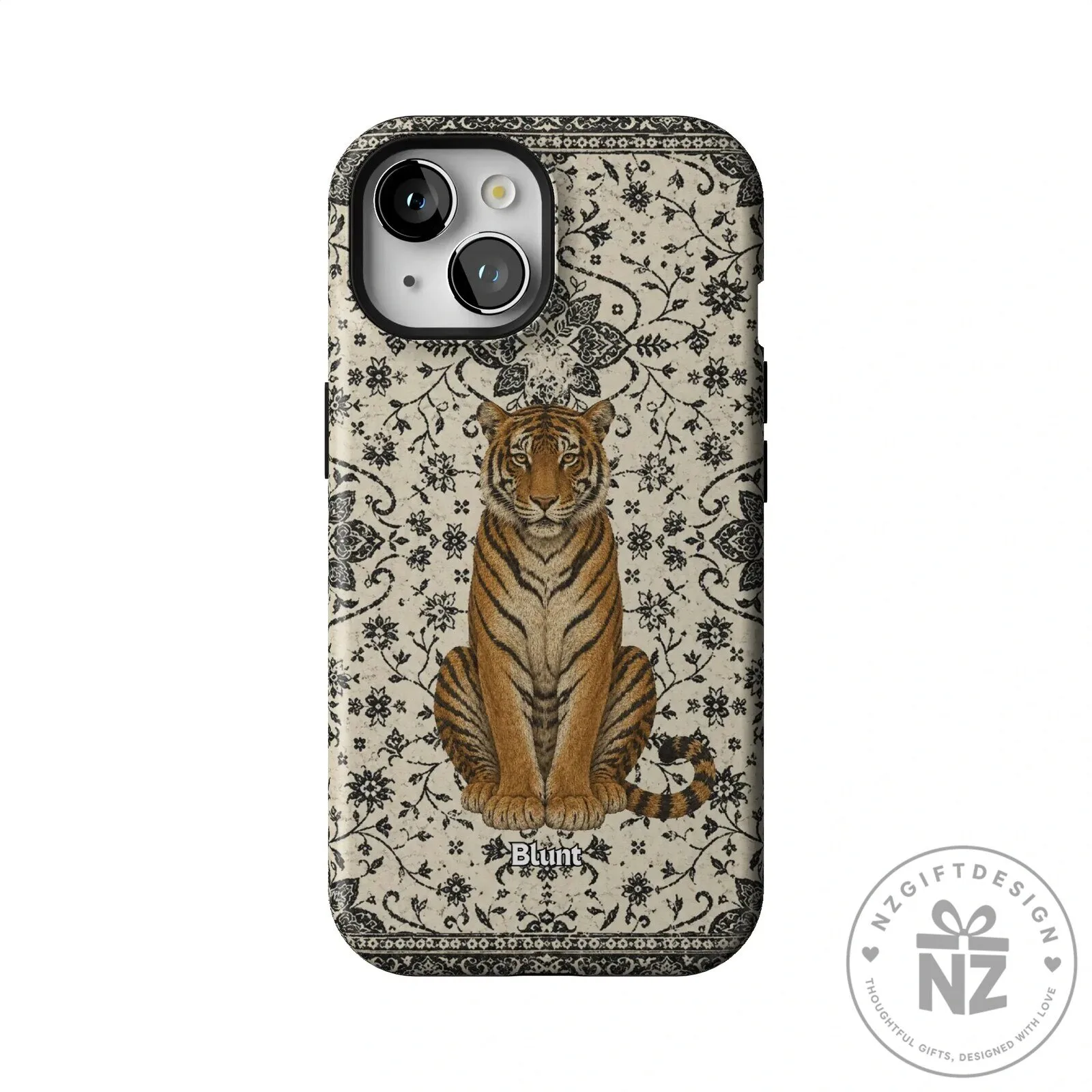 Tiger Den Vintage Floral Pattern iPhone Case 42 Tiger Den Vintage Floral Pattern iPhone Case