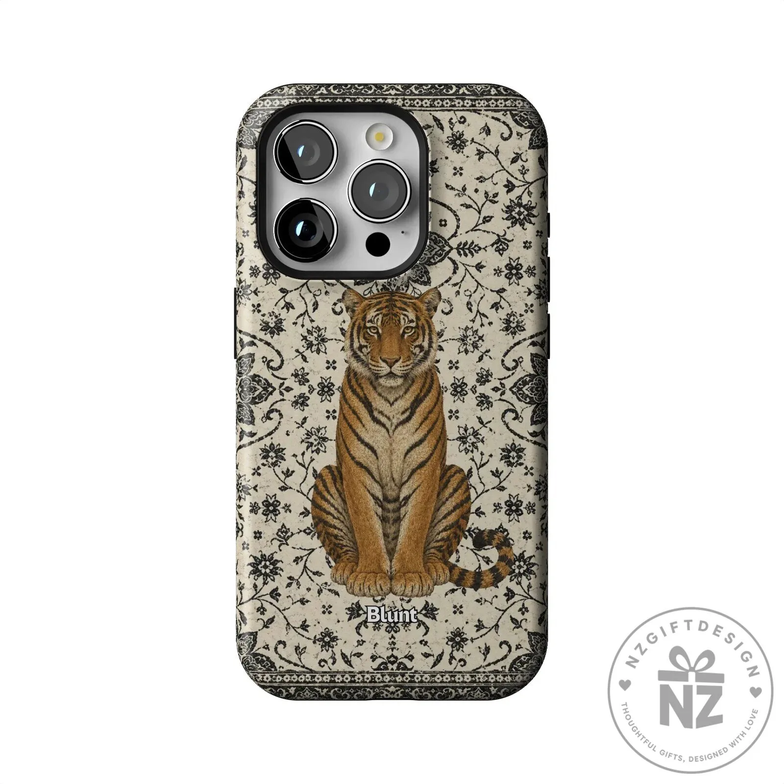 Tiger Den Vintage Floral Pattern iPhone Case 43 Tiger Den Vintage Floral Pattern iPhone Case