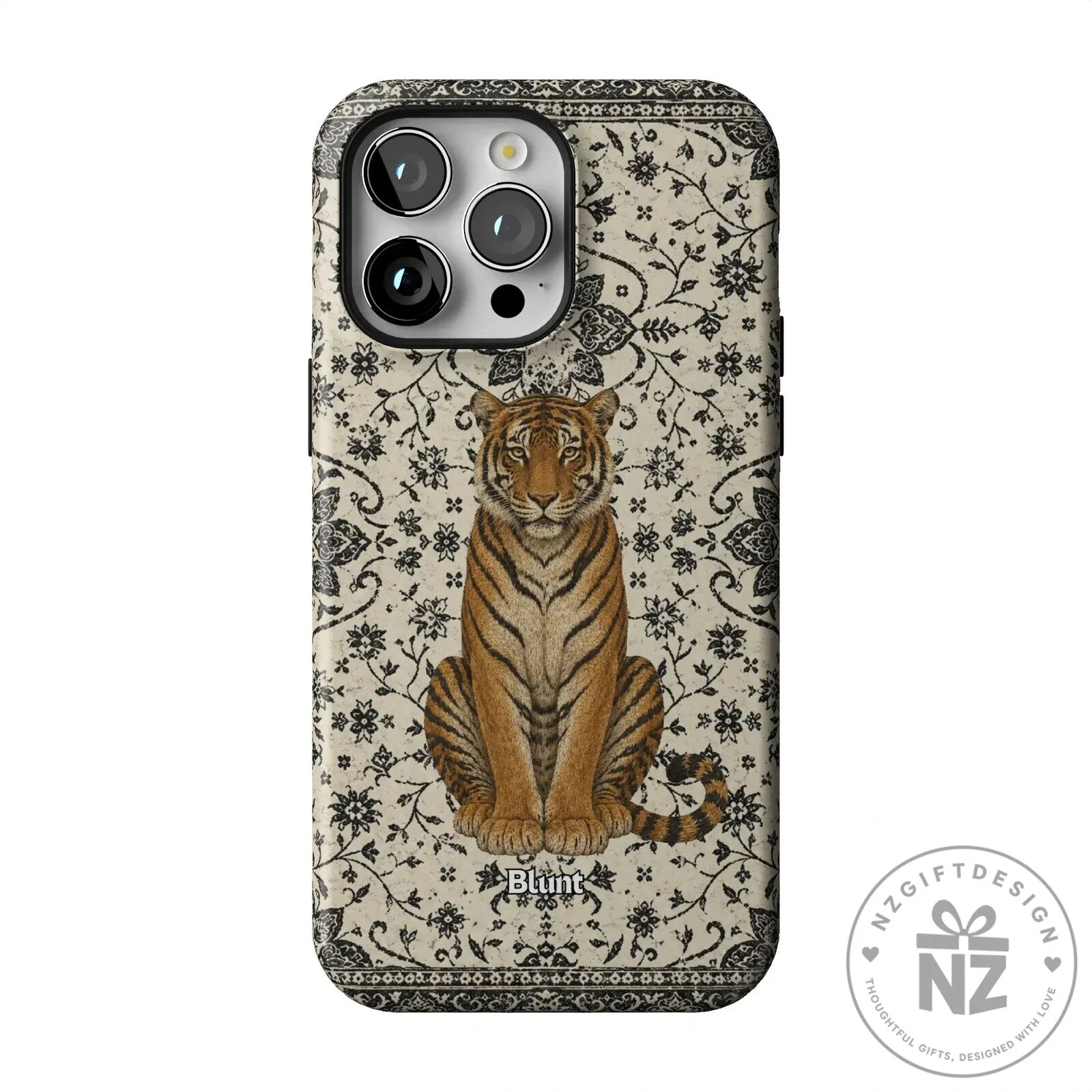 Tiger Den Vintage Floral Pattern iPhone Case 48 Tiger Den Vintage Floral Pattern iPhone Case