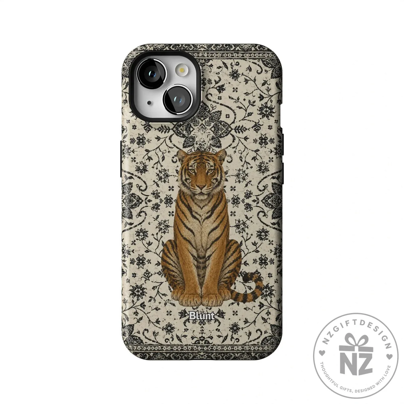 Tiger Den Vintage Floral Pattern iPhone Case 50 Tiger Den Vintage Floral Pattern iPhone Case
