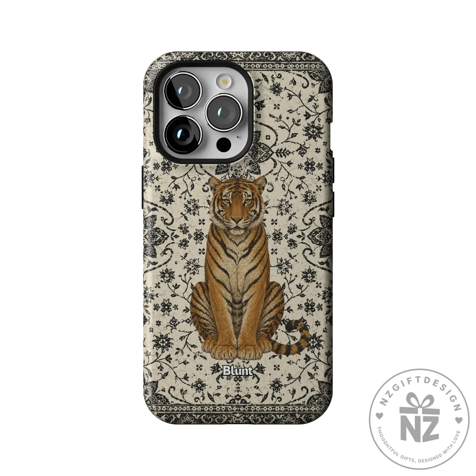 Tiger Den Vintage Floral Pattern iPhone Case 51 Tiger Den Vintage Floral Pattern iPhone Case