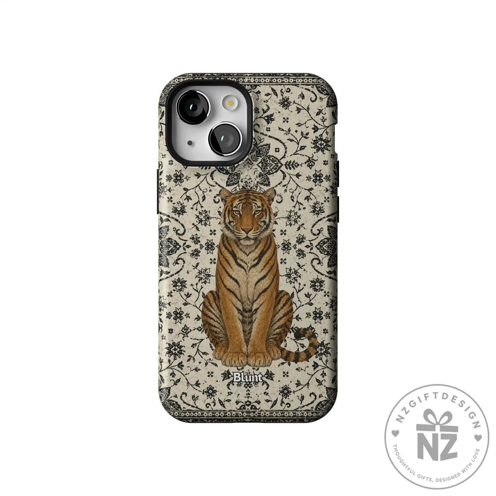 Tiger Den Vintage Floral Pattern iPhone Case 53 Tiger Den Vintage Floral Pattern iPhone Case