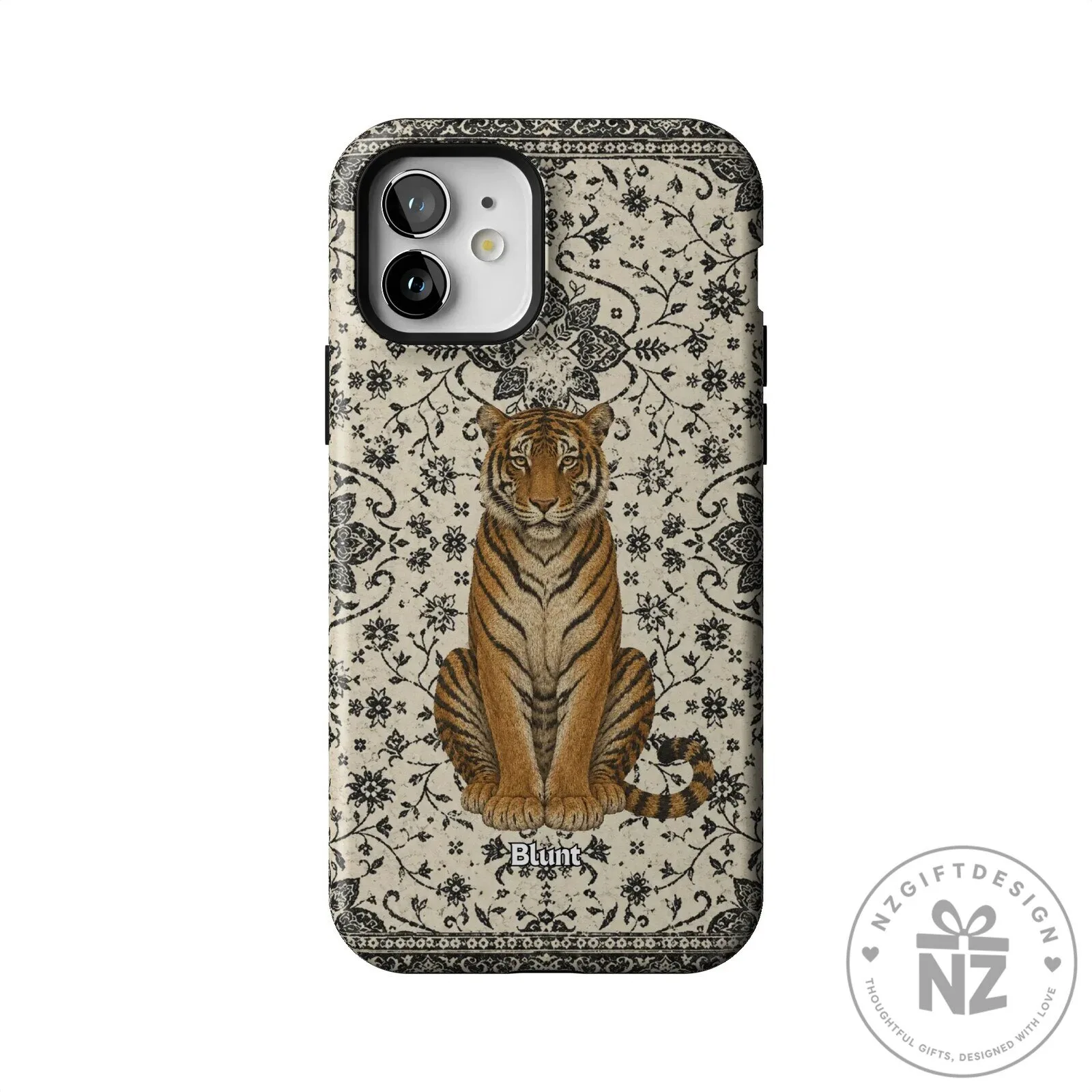 Tiger Den Vintage Floral Pattern iPhone Case 54 Tiger Den Vintage Floral Pattern iPhone Case