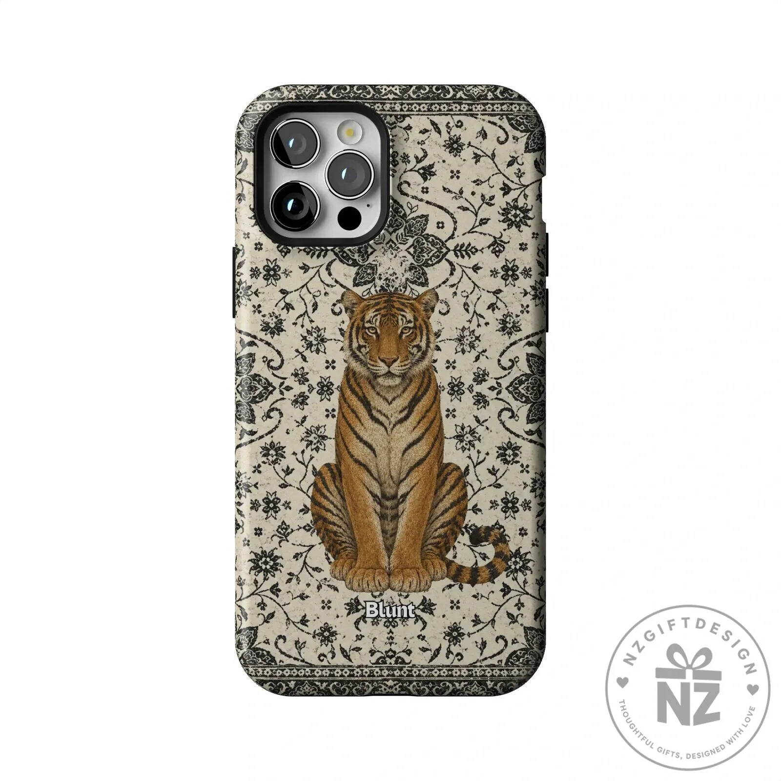 Tiger Den Vintage Floral Pattern iPhone Case 55 Tiger Den Vintage Floral Pattern iPhone Case
