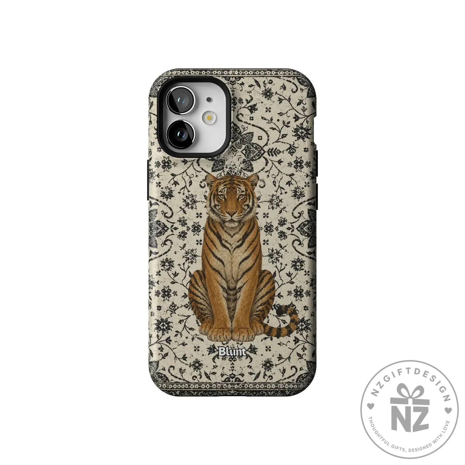 Tiger Den Vintage Floral Pattern iPhone Case 57 Tiger Den Vintage Floral Pattern iPhone Case