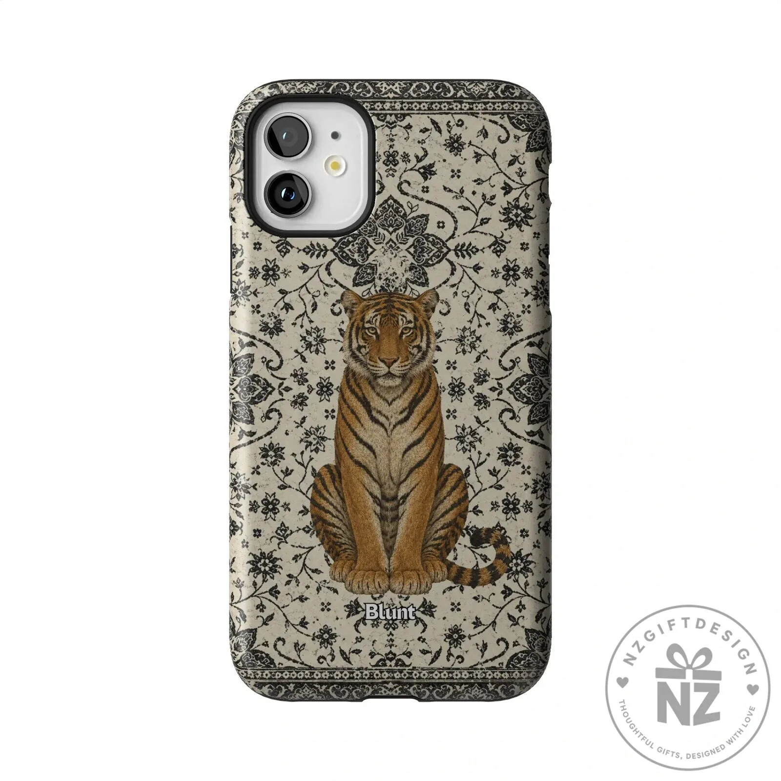 Tiger Den Vintage Floral Pattern iPhone Case 58 Tiger Den Vintage Floral Pattern iPhone Case