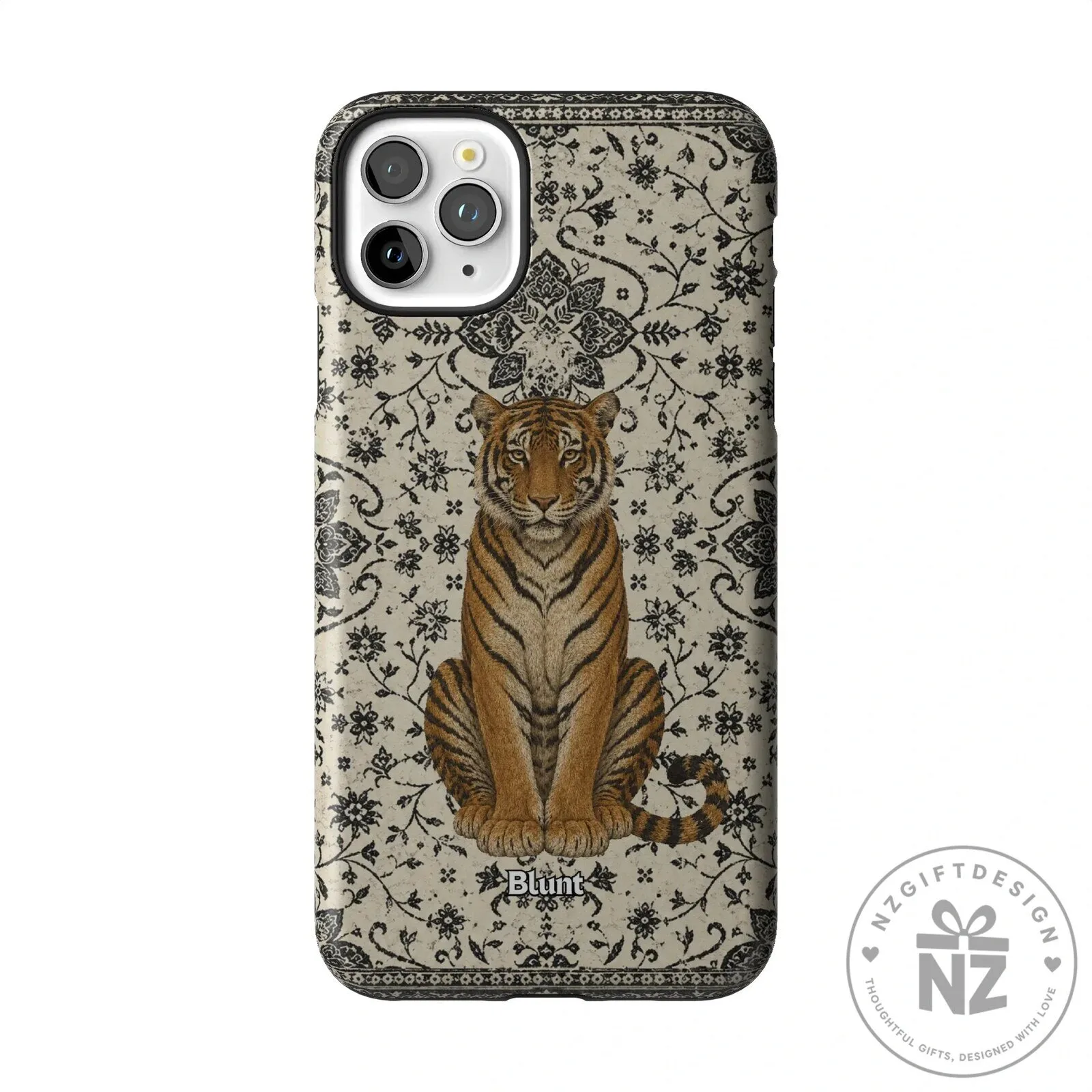 Tiger Den Vintage Floral Pattern iPhone Case 60 Tiger Den Vintage Floral Pattern iPhone Case