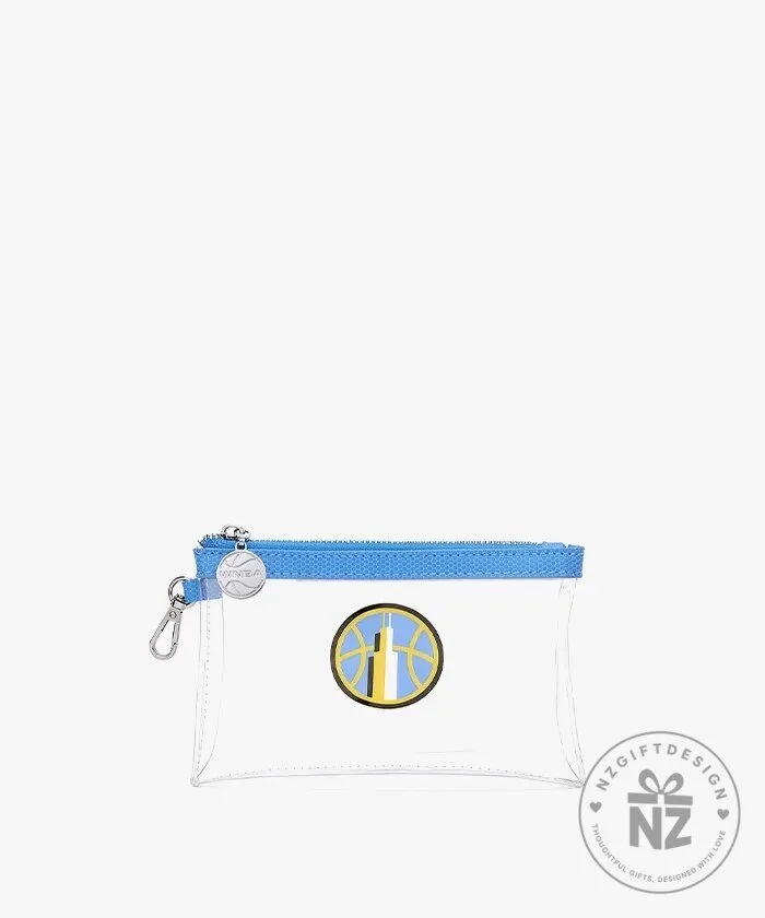 Chicago Sky Women's National Basketball Association Clear Wristlet Set 19 Chicago Sky Women