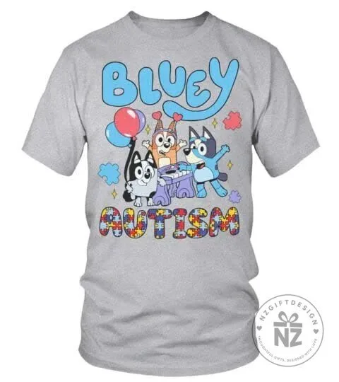 Bluey Autism Awareness Accept Understand Love Kids T-Shirt 15 Bluey Autism Awareness Accept Understand Love Kids T-Shirt